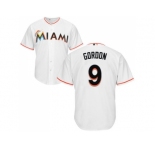 Youth Miami Marlins #9 Dee Gordon White Cool Base Stitched MLB Jersey