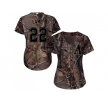 Women Arizona Diamondbacks #22 Jake Lamb Camo Realtree Collection Cool Base Stitched MLB Jersey