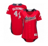 Women's Majestic Arizona Diamondbacks #44 Paul Goldschmidt Game Red National League 2018 MLB All-Star MLB Jersey