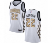 Women's Atlanta Hawks #22 Cam Reddish Swingman White Basketball Jersey - City Edition