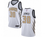 Women's Atlanta Hawks #30 Damian Jones Swingman White Basketball Jersey - City Edition