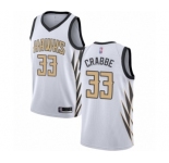 Women's Atlanta Hawks #33 Allen Crabbe Swingman White Basketball Jersey - City Edition