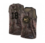 Women's Nike Atlanta Hawks #18 Miles Plumlee Swingman Camo Realtree Collection NBA Jersey