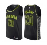 Women's Nike Atlanta Hawks #20 John Collins Swingman Black NBA Jersey - City Edition