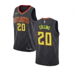 Women's Nike Atlanta Hawks #20 John Collins Swingman Black Road NBA Jersey - Icon Edition