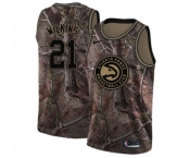 Women's Nike Atlanta Hawks #21 Dominique Wilkins Swingman Camo Realtree Collection NBA Jersey