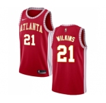 Women's Nike Atlanta Hawks #21 Dominique Wilkins Swingman Red NBA Jersey Statement Edition