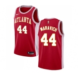 Women's Nike Atlanta Hawks #44 Pete Maravich Swingman Red NBA Jersey Statement Edition