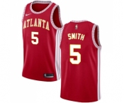 Women's Nike Atlanta Hawks #5 Josh Smith Swingman Red NBA Jersey Statement Edition