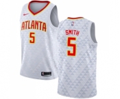 Women's Nike Atlanta Hawks #5 Josh Smith Swingman White NBA Jersey - Association Edition