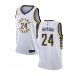 Women's Nike Indiana Pacers #24 Alize Johnson Swingman White NBA Jersey - Association Edition