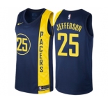 Women's Nike Indiana Pacers #25 Al Jefferson Swingman Navy Blue NBA Jersey - City Edition