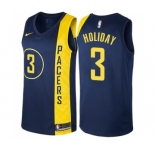 Women's Nike Indiana Pacers #3 Aaron Holiday Swingman Navy Blue NBA Jersey - City Edition