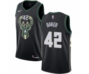 Women's Nike Milwaukee Bucks #42 Vin Baker Swingman Black Alternate NBA Jersey - Statement Edition