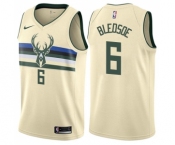 Women's Nike Milwaukee Bucks #6 Eric Bledsoe Swingman Cream NBA Jersey - City Edition