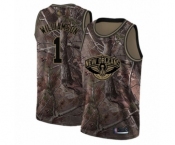 Women's New Orleans Pelicans #1 Zion Williamson Swingman Camo Realtree Collection Basketball Jersey