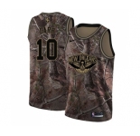 Women's Nike New Orleans Pelicans #10 Tony Carr Swingman Camo Realtree Collection NBA Jersey