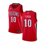 Women's Nike New Orleans Pelicans #10 Tony Carr Swingman Red NBA Jersey Statement Edition