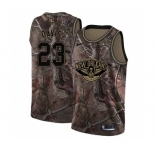 Women's Nike New Orleans Pelicans #23 Anthony Davis Swingman Camo Realtree Collection NBA Jersey