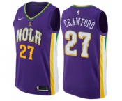 Women's Nike New Orleans Pelicans #27 Jordan Crawford Swingman Purple NBA Jersey - City Edition