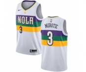 Women's Nike New Orleans Pelicans #3 Nikola Mirotic Swingman White NBA Jersey - City Edition