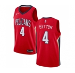 Women's Nike New Orleans Pelicans #4 Elfrid Payton Swingman Red NBA Jersey Statement Edition