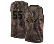 Women's Nike New Orleans Pelicans #55 E'Twaun Moore Swingman Camo Realtree Collection NBA Jersey