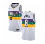 Women's Nike New Orleans Pelicans #8 Jahlil Okafor Swingman White NBA Jersey - City Edition
