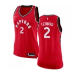 Women's Nike Toronto Raptors #2 Kawhi Leonard Authentic Red NBA Jersey - Icon Edition
