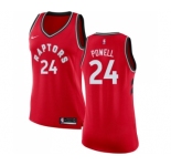 Women's Nike Toronto Raptors #24 Norman Powell Swingman Red Road NBA Jersey - Icon Edition