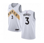 Women's Nike Toronto Raptors #3 OG Anunoby Swingman White NBA Jersey - City Edition