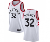 Women's Nike Toronto Raptors #32 KJ McDaniels Swingman White NBA Jersey - Association Edition