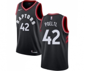 Women's Nike Toronto Raptors #42 Jakob Poeltl Swingman Black Alternate NBA Jersey Statement Edition