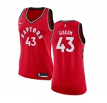 Women's Nike Toronto Raptors #43 Pascal Siakam Swingman Red Road NBA Jersey - Icon Edition