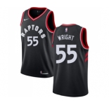 Women's Nike Toronto Raptors #55 Delon Wright Swingman Black Alternate NBA Jersey Statement Edition