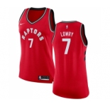 Women's Nike Toronto Raptors #7 Kyle Lowry Swingman Red Road NBA Jersey - Icon Edition