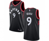 Women's Nike Toronto Raptors #9 Serge Ibaka Swingman Black Alternate NBA Jersey Statement Edition