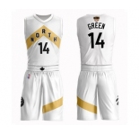 Women's Toronto Raptors #14 Danny Green Swingman White 2019 Basketball Finals Bound Suit Jersey - City Edition