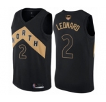 Women's Toronto Raptors #2 Kawhi Leonard Swingman Black 2019 Basketball Finals Bound Jersey - City Edition