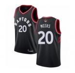 Women's Toronto Raptors #20 Jodie Meeks Swingman Black 2019 Basketball Finals Bound Jersey Statement Edition