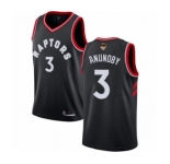 Women's Toronto Raptors #3 OG Anunoby Swingman Black 2019 Basketball Finals Bound Jersey Statement Edition