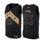 Women's Toronto Raptors #33 Marc Gasol Swingman Black 2019 Basketball Finals Bound Jersey - City Edition