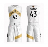 Women's Toronto Raptors #43 Pascal Siakam Swingman White 2019 Basketball Finals Bound Suit Jersey - City Edition