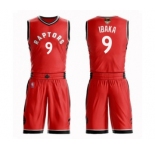 Women's Toronto Raptors #9 Serge Ibaka Swingman Red 2019 Basketball Finals Bound Suit Jersey - Icon Edition