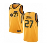 Women's Nike Utah Jazz #27 Rudy Gobert Authentic Gold NBA Jersey Statement Edition