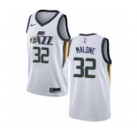 Women's Nike Utah Jazz #32 Karl Malone Authentic NBA Jersey - Association Edition
