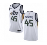 Women's Nike Utah Jazz #45 Donovan Mitchell Authentic NBA Jersey - Association Edition
