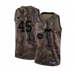 Women's Nike Utah Jazz #45 Donovan Mitchell Swingman Camo Realtree Collection NBA Jersey