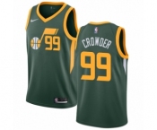 Women's Nike Utah Jazz #99 Jae Crowder Green Swingman Jersey - Earned Edition
