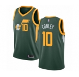 Women's Utah Jazz #10 Mike Conley Green Swingman Jersey - Earned Edition